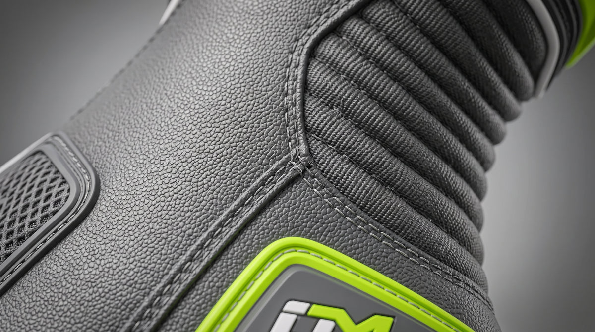 IroncladMoto Cyber-Lime Track Boots