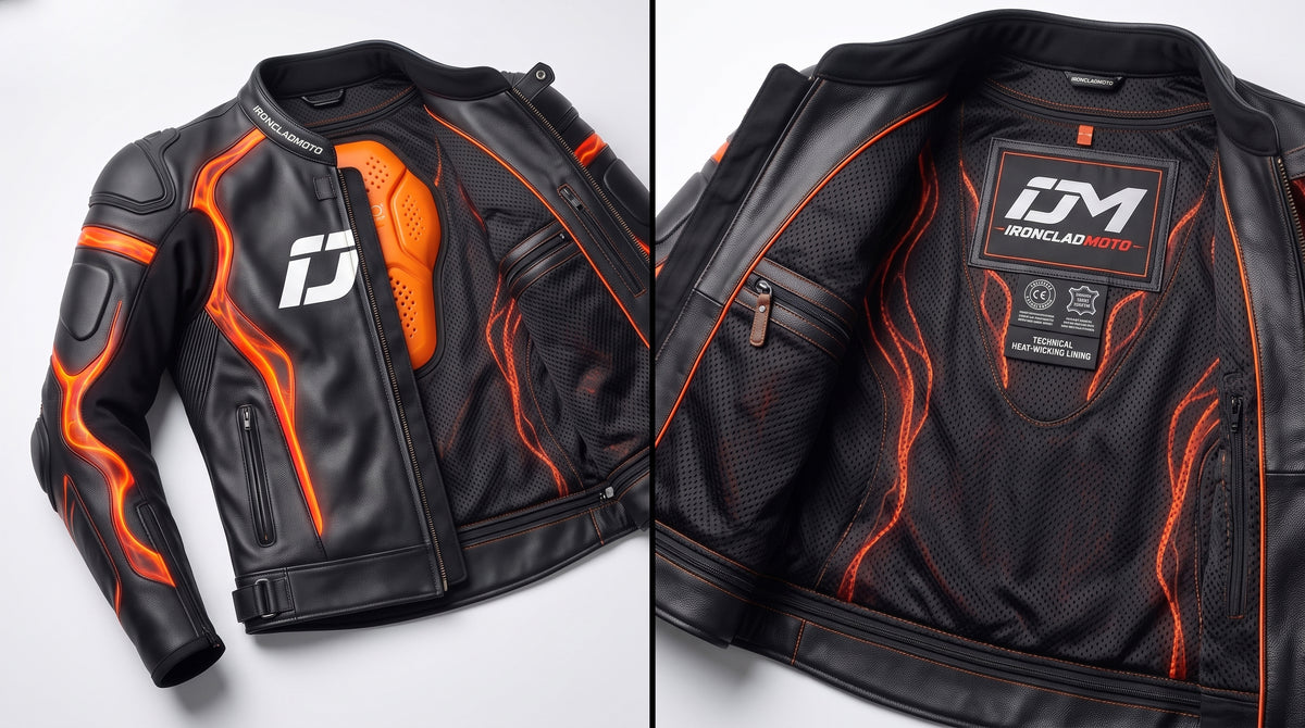 IroncladMoto Magma-Flow Leather Racing Jacket