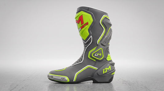 IroncladMoto Cyber-Lime Track Boots