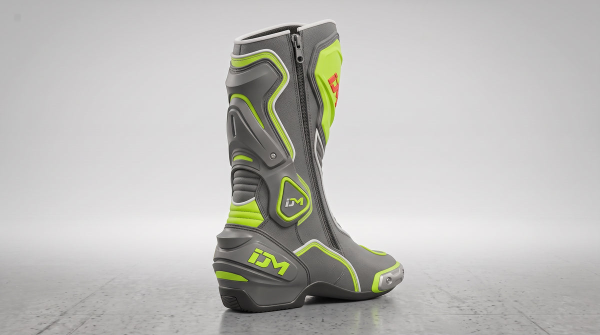 IroncladMoto Cyber-Lime Track Boots