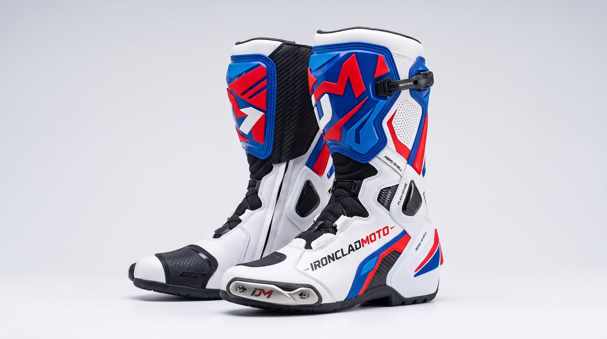 IroncladMoto Patriot Circuit Track Boots