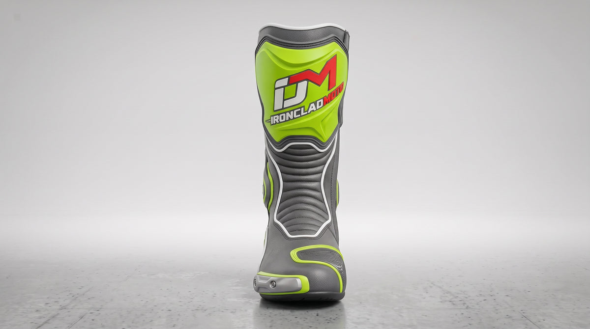 IroncladMoto Cyber-Lime Track Boots