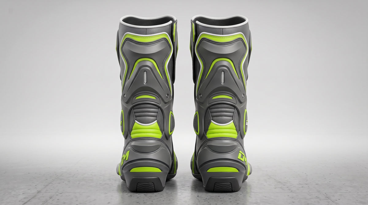 IroncladMoto Cyber-Lime Track Boots