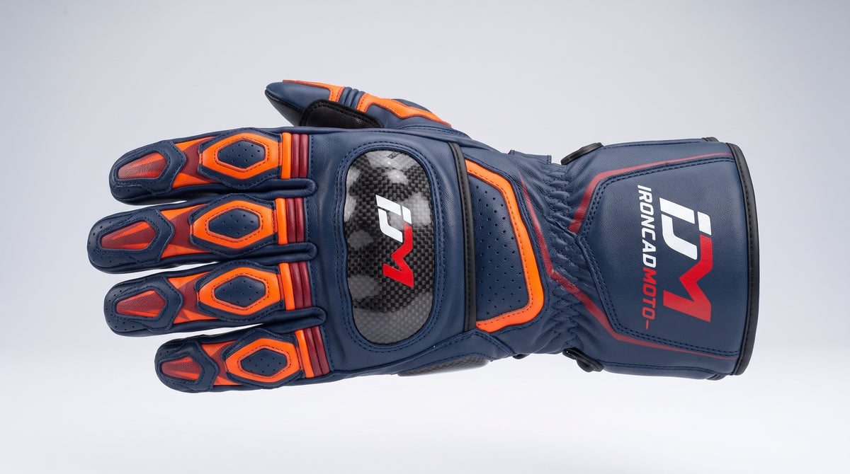 IroncladMoto Twilight Ember Carbon Gauntlets Gloves