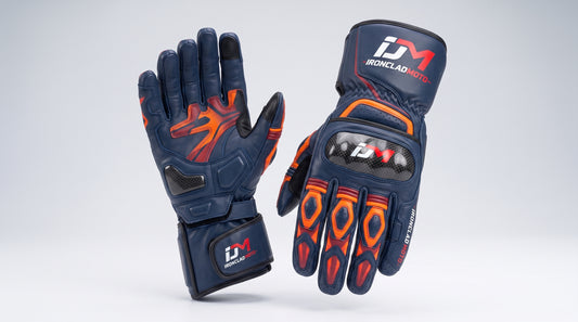 IroncladMoto Twilight Ember Carbon Gauntlets Gloves