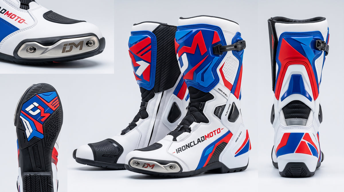 IroncladMoto Patriot Circuit Track Boots