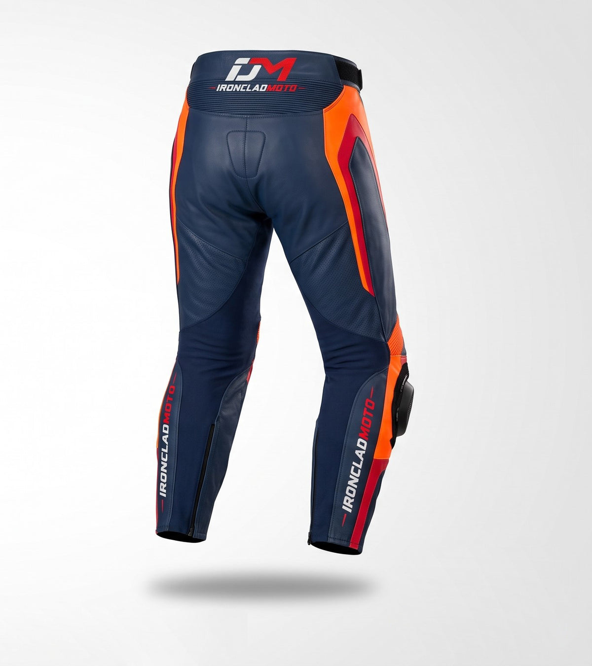 IroncladMoto Cobalt-Flame Leather Racing Pants